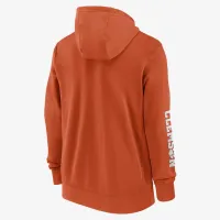 Clemson Tigers Sideline Team Issue мужские Nike College Full-Zip Толстовка с капюшоном Orange
