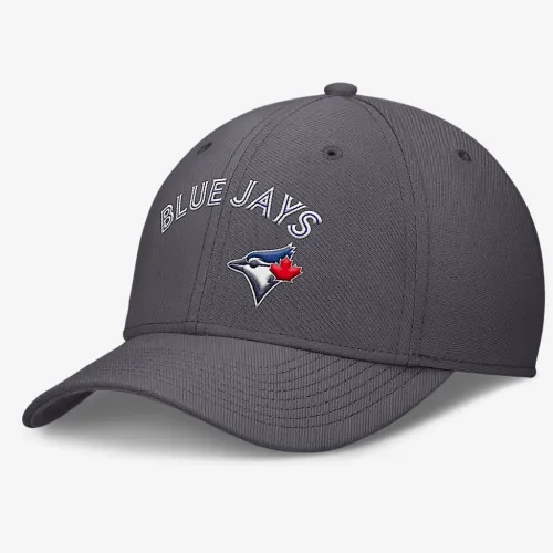 Toronto синий Jays Swoosh мужские Nike Dri-FIT MLB Hat цвет серый