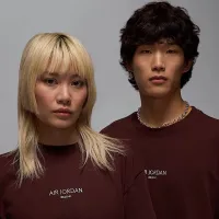 Nike Air Jordan чоловічі Beijing футболка колір коричневий