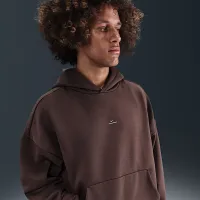 Nike Standard Issue мужские Therma-FIT Brushed баскетбольные Pullover Толстовка с капюшоном цвет коричневый