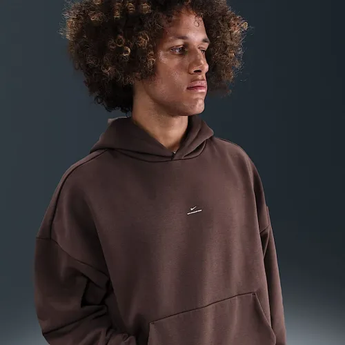Nike Standard Issue мужские Therma-FIT Brushed баскетбольные Pullover Толстовка с капюшоном цвет коричневый