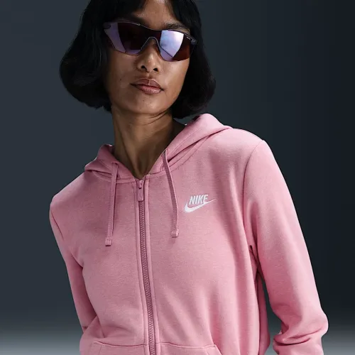 Nike Sportswear Club Fleece женская Full-Zip Толстовка с капюшоном Pink