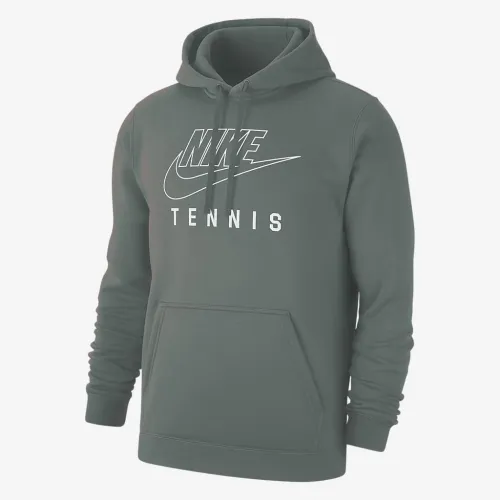 Nike Swoosh Club Fleece чоловічі Tennis Pullover Толстовка з капюшоном колір зелений