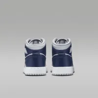 Nike Air Jordan 1 Mid Big детские Кроссовки цвет белый