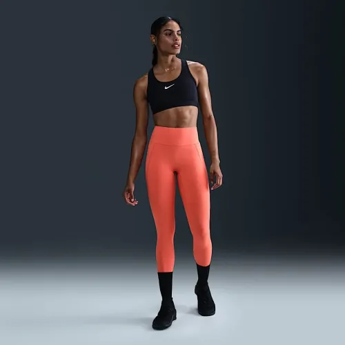 Nike Universa женская Medium-Support С высокой Талией 7/8 лосины с карманамиOrange