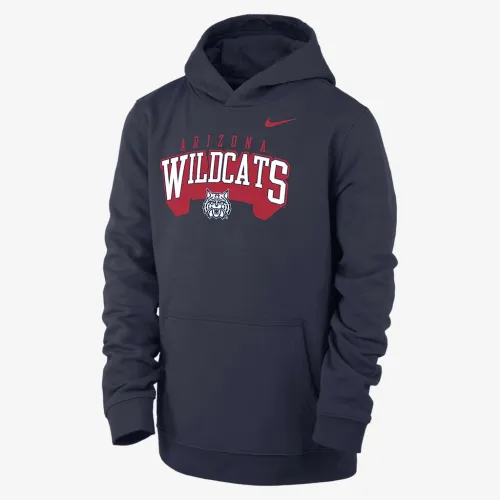 Arizona Club Fleece Big детские (для мальчиков) Nike College Pullover Толстовка с капюшоном синий