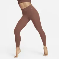 Nike Zenvy женская Gentle-Support С высокой Талией 7/8 лосины цвет коричневый