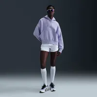 Nike Sportswear Phoenix Fleece женская Over-оверсайз Pullover Толстовка с капюшоном цвет фиолетовый