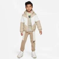 Nike Little детские Hooded Chevron Puffer Куртка цвет коричневый