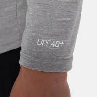 Nike мужские Heatheцвет красный Long-Sleeve Hydroguard Swim Shirt цвет серый