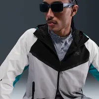 Nike Tech мужские Woven Windrunner Full-Zip Куртка цвет черный
