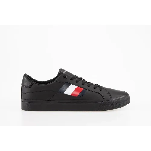 Кросівки Tommy Hilfiger Signature Detailing Leather Trainers FM0FM04140-BDS - Чорні