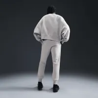 Nike Sportswear Phoenix Fleece жіноча Over-оверсайз Crew-Neck Logo світшот колір коричневий