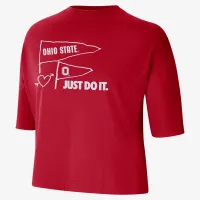 Ohio State жіноча Nike College футболка колір червоний