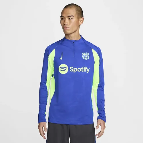 FC Barcelona Strike Third чоловічі Nike Dri-FIT Soccer Knit Drill Top блакитний