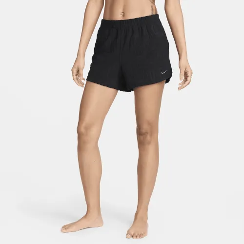 Nike Swim Retro Flow жіноча Cover-Up шорти колір чорний