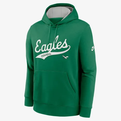 Philadelphia Eagles Rewind Club Logo чоловічі Nike NFL Pullover Толстовка з капюшоном колір зелений