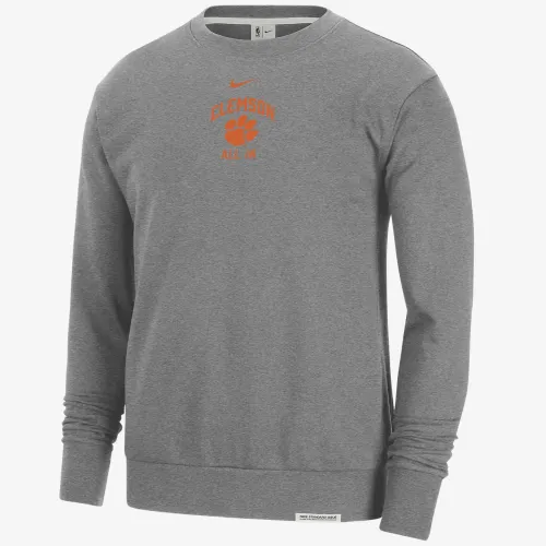 Clemson Standard Issue чоловічі Nike College Fleece Crew-Neck світшот колір сірий