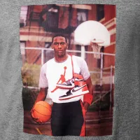 Nike Jordan Big детские MJ Photo футболка цвет серый