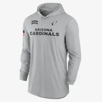 Arizona Cardinals Salute to Service Edge Mascot Lockup Men’s Nike Dri-FIT NFL Long-Sleeve Hooded Top цвет серый