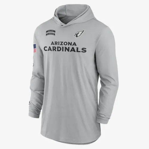 Arizona Cardinals Salute to Service Edge Mascot Lockup Men’s Nike Dri-FIT NFL Long-Sleeve Hooded Top колір сірий