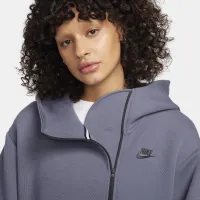 Nike Sportswear Tech Fleece жіноча оверсайз Full-Zip Толстовка з капюшоном Cape колір сірий