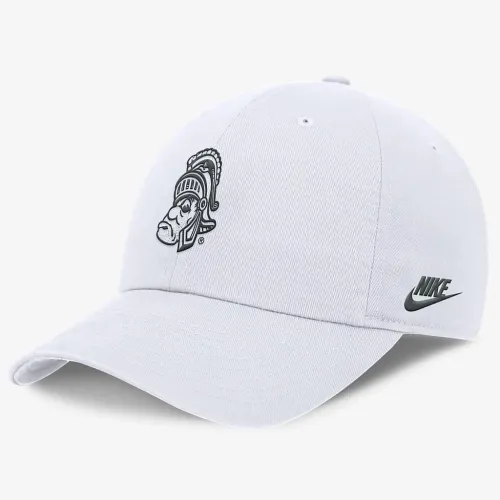 Michigan State Spartans Legacy Club чоловічі Nike Dri-FIT College Adjustable Hat колір білий