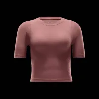 Nike Zenvy Rib женская Dri-FIT Short-Sleeve Top Pink