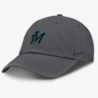 Miami Marlins Club чоловічі Nike MLB Adjustable Hat колір сірий