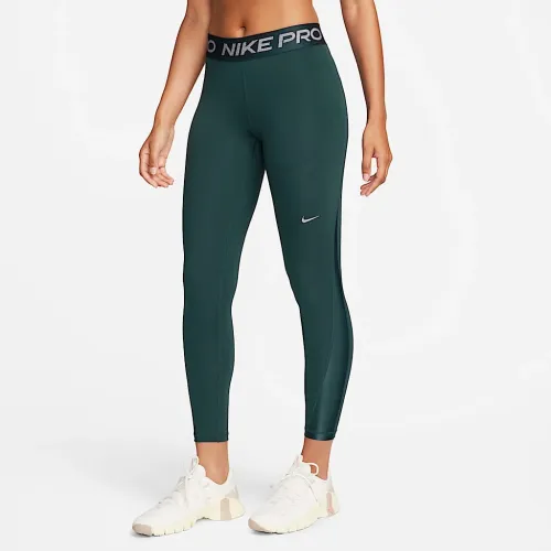 Nike Pro женская Mid-Rise 7/8 лосины цвет зеленый