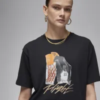 Nike Jordan жіноча Collage футболка колір чорний