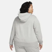 Nike Sportswear Club Fleece жіноча Funnel-Neck Толстовка з капюшоном (великі розміри) колір сірий