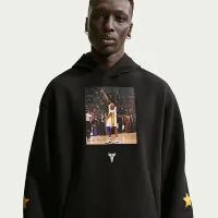 Nike Kobe мужские Dri-FIT Fleece Pullover баскетбольные Толстовка с капюшоном цвет черный