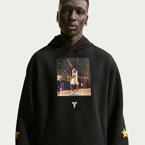 Nike Kobe мужские Dri-FIT Fleece Pullover баскетбольные Толстовка с капюшоном цвет черный