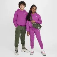 Nike Sportswear Club Fleece Big дитячі Pullover Толстовка з капюшоном колір фіолетовий