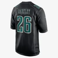 Saquon Barkley Philadelphia Eagles Super Bowl LIX мужские Nike NFL Game Fashion Jersey цвет черный