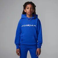 Nike Jordan Big дитячі Baseline Pullover Толстовка з капюшоном блакитний