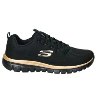 Кроссовки Женские SKECHERS GRACEFUL GET CONNECTED (12615-BKRG)