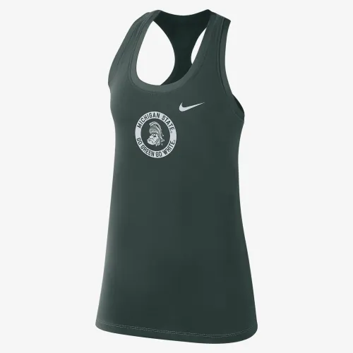 Michigan State жіноча Nike College Tank колір зелений