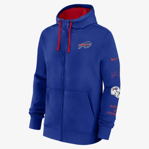 Buffalo Bills Club чоловічі Nike NFL Full-Zip Толстовка з капюшоном блакитний