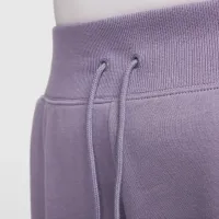 Nike Sportswear Phoenix Fleece женская С высокой Талией Joggers (большие размеры) цвет фиолетовый