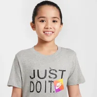 Nike Sportswear Big детские футболка цвет серый