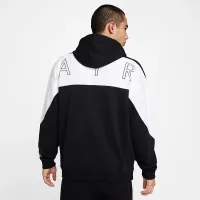 Nike Air мужские Full-Zip Fleece Толстовка с капюшоном цвет черный