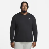 Nike Sportswear Club мужские Long-Sleeve футболка цвет черный