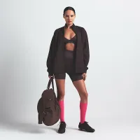 NikeSKIMS Matte Tricot женская оверсайз Full-Zip Track Куртка цвет коричневый