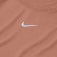 Nike Sportswear Essential женская Slim Cropped футболка цвет коричневый