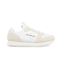 Кросівки Calvin Klein Jeans Runner Sock Laceup YM0YM00553-0K7 - біло-бежеві