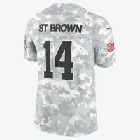 Amon-Ra St. колір коричневий Detroit Lions Salute to Service чоловічі Nike Dri-FIT NFL Limited Jersey колір білий