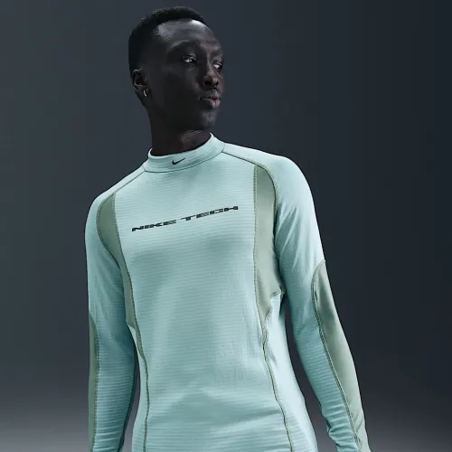 Nike Tech мужские Base Layer Long Sleeve Top цвет зеленый