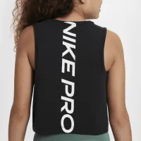 Nike Pro Girls' Dri-FIT тренировочные Tank Top цвет черный